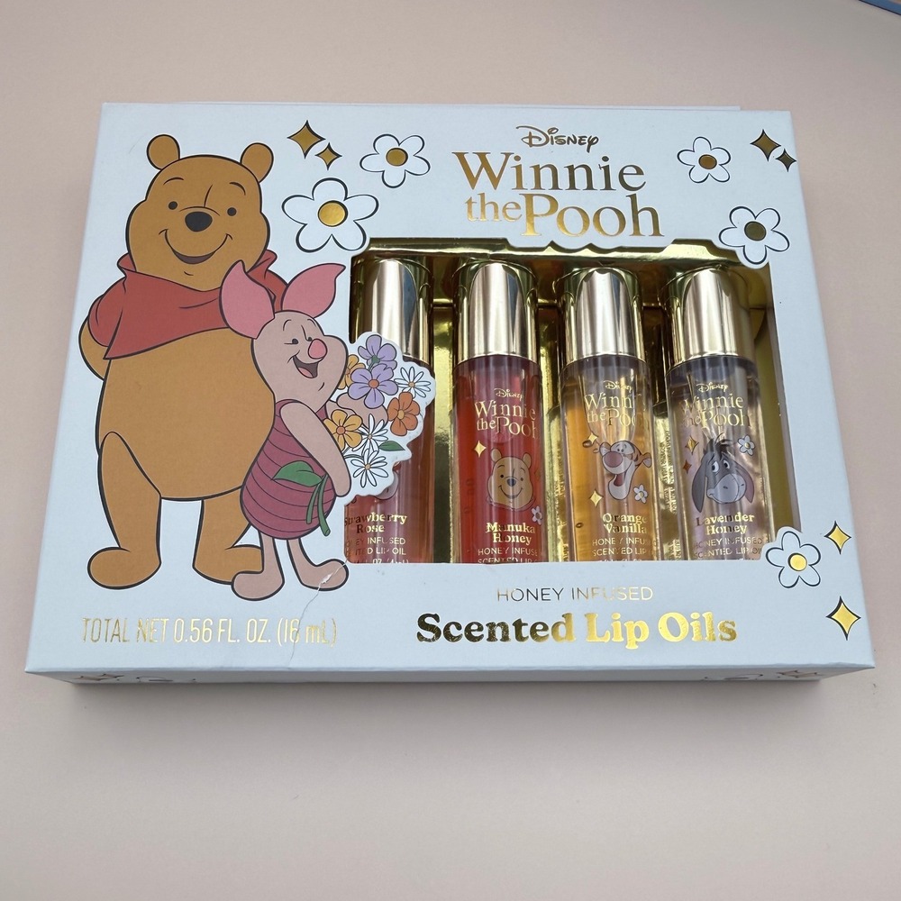 Disney Winnie the Pooh Taste Beauty Eyeshadow Palette Lip Oil Cosmetic Bag Set - Picture 2 of 14